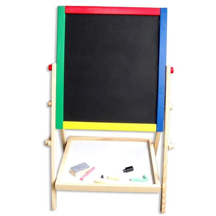 
Детская деревянная Двухсторонняя доска для рисования 