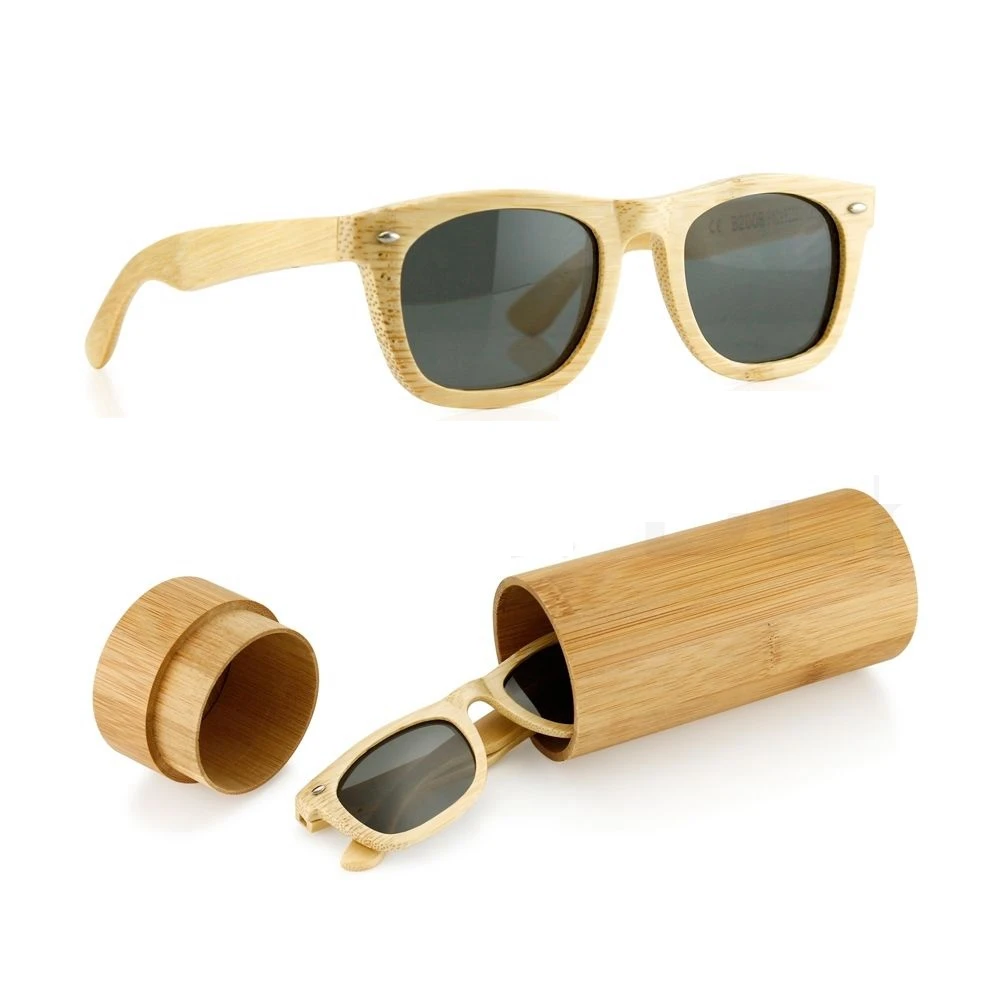 Latest High Quality Hand Made Spring Hinge Polarized Sun Glasses Polarized Customized logo Wood Bamboo Sunglasses 2022 for Men