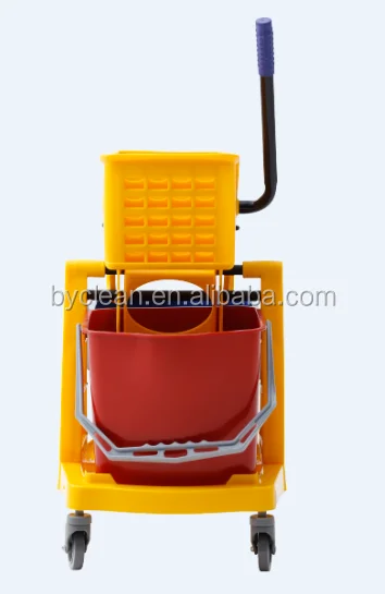 AF08075 BAIYUN CLEANING Tools 34L Mop Wringer with Two Buckets  Wringer Trolley for the Office Hotel Restaurant
