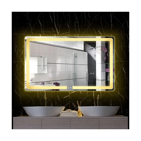 Умное светодиодное зеркало 90*150 см с функцией измерения температуры и времени запотевания для ванной комнаты