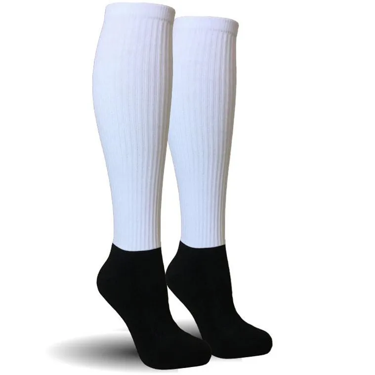 Socks From China White Polyester Long Socks,Wholesale Dye Sub Knee High