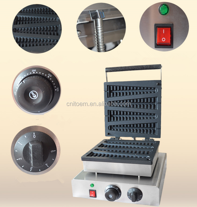 Двойная пластина в форме сердца высокое качество электрический коммерческий вафельница