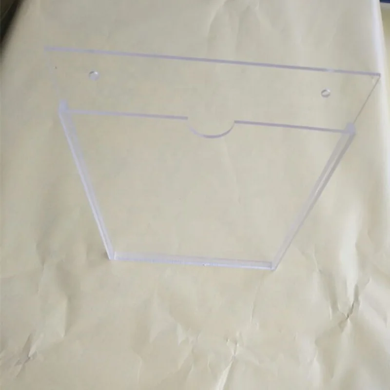Custom Clear A6 Acrylic Sign Holder Wall Mount Document Holder