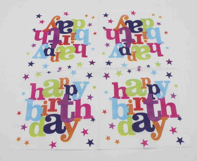 Бумажные салфетки на день рождения для мероприятий белые декоративная бумага декупажа 33 см * или