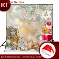 Kate Yellow Frozen Photography Backdrop Christmas Winter SnowGifts Christmas Decoration Photography Background Fond Photographie