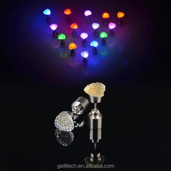 Cheap factory price 8 designs led earrings light up 9 colors