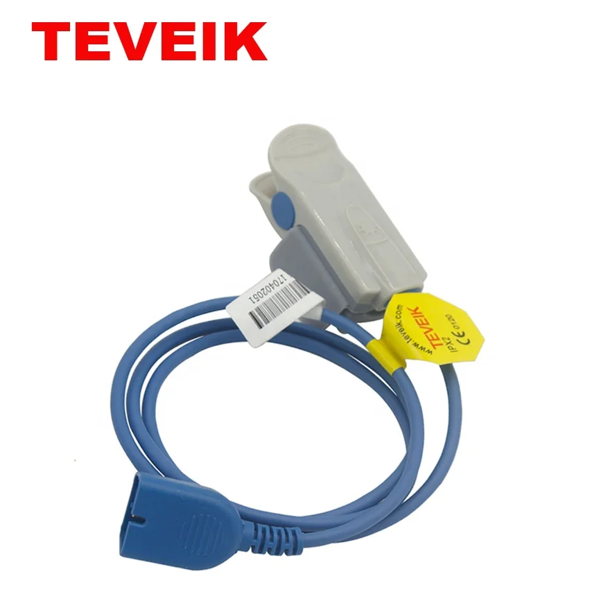 Teveik Nihon Kohden 9pin TL-101T / TL-201T клипса на палец для взрослых, напольные сенсор Spo2 зонд в Nihon новорожденного