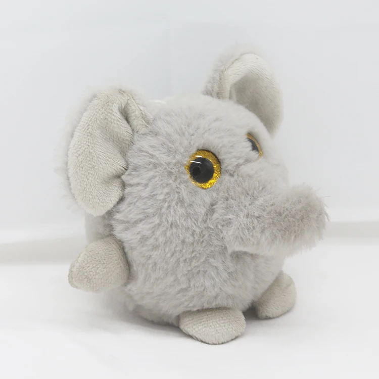 ASTM EN71 Standard Round Stuffed Animals Plush Elephant Low MOQ Custom logo Elephant Plush Toy Wholesale