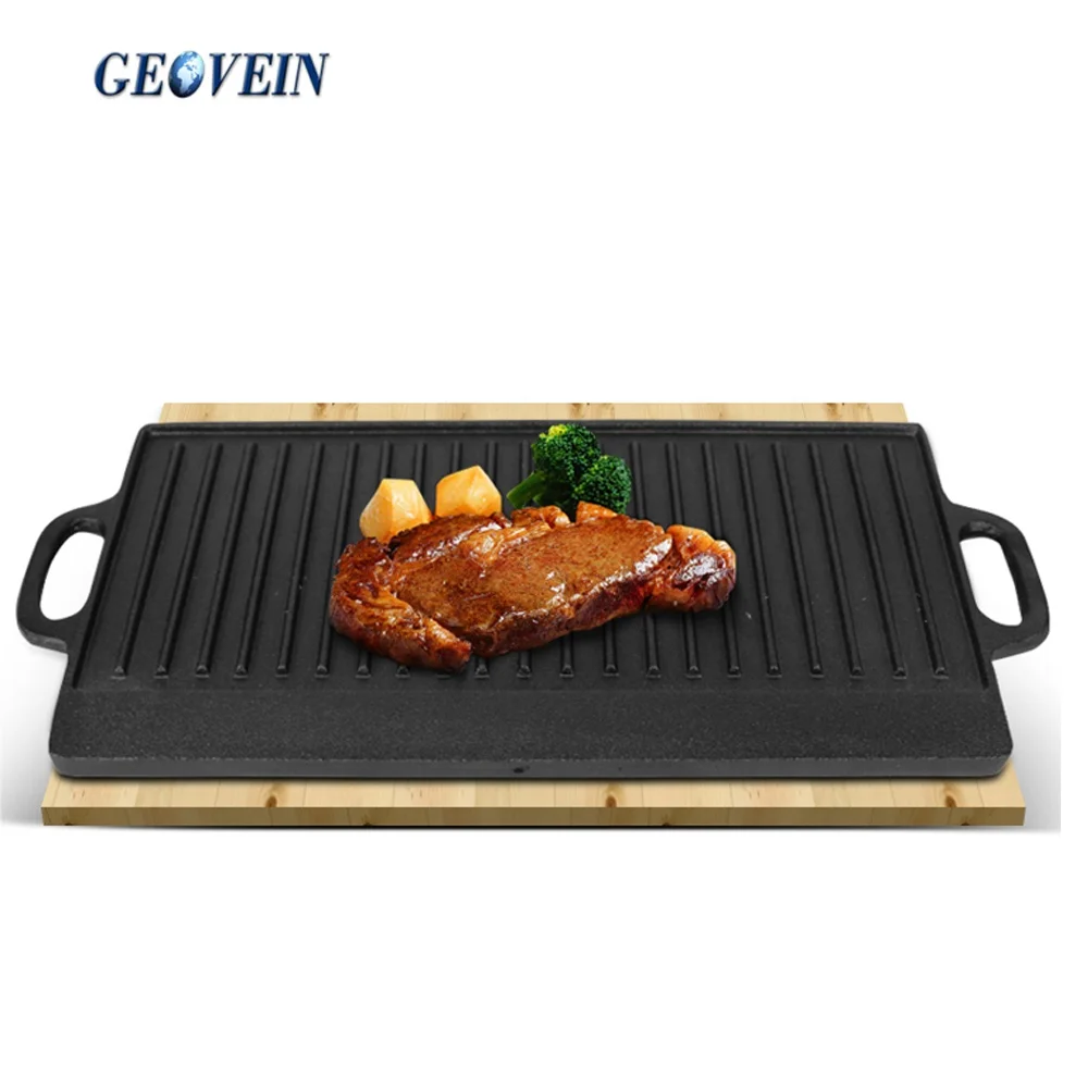 Custom Size Cast Iron Campfire Griddle For Outdoor Camping Cooking