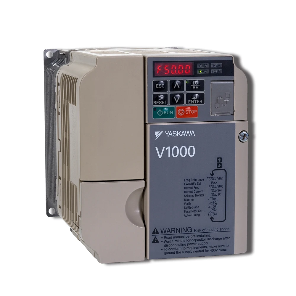 CIMR-VB4A0001BBA yaskawa inverter v1000 series VFD Heavy-duty (HD) rated  small vector control inverter 0.2KW /0.3HP