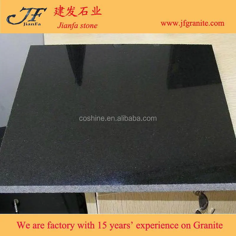 absolute black granite tile