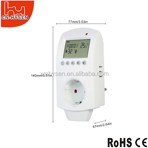 HY02TP Weekly Programmable Room Thermostat Used for Electric Heating