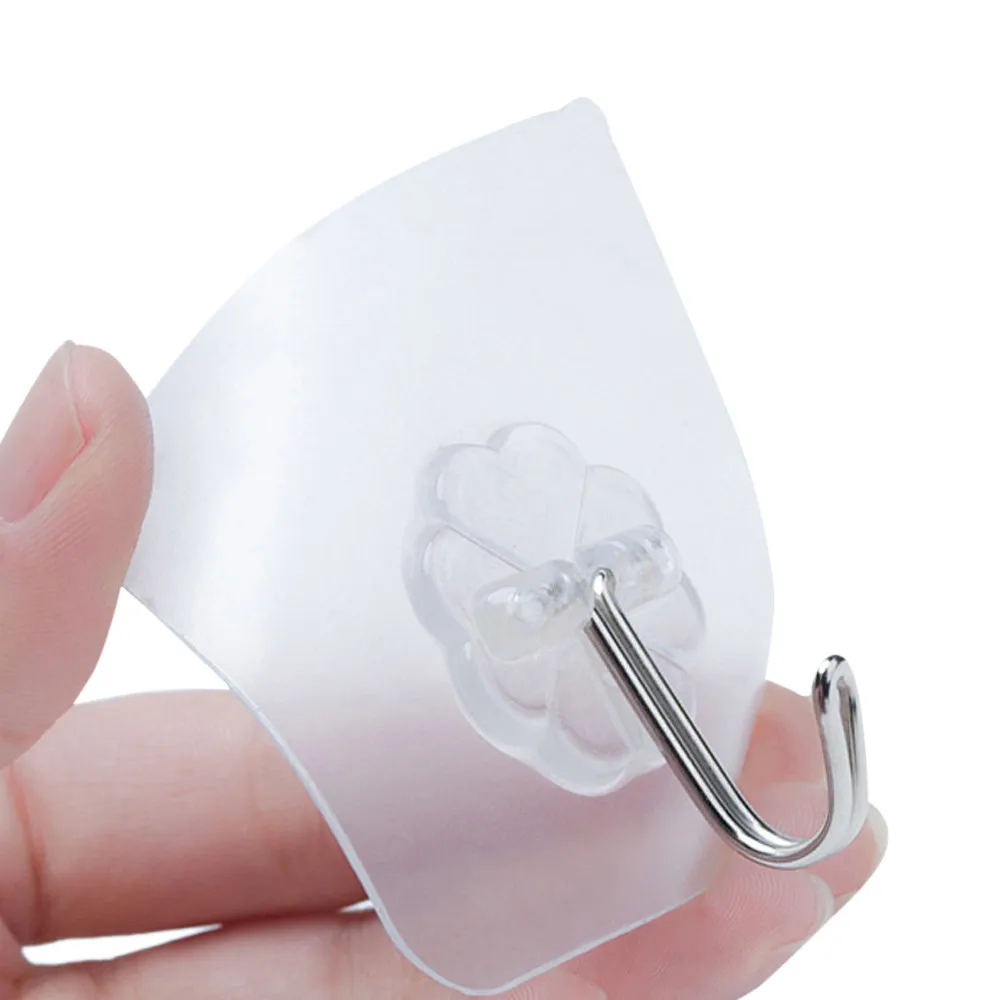 Details about   10Pcs Strong Transparent Suction Cup Sucker Wall Hooks Hanger Max 20kg Bearing 