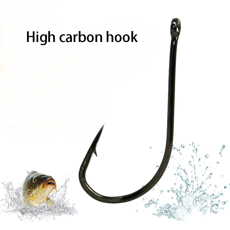 MARUSEIGO Fishing Hooks Set Barbed Carp Hook High Carbon
