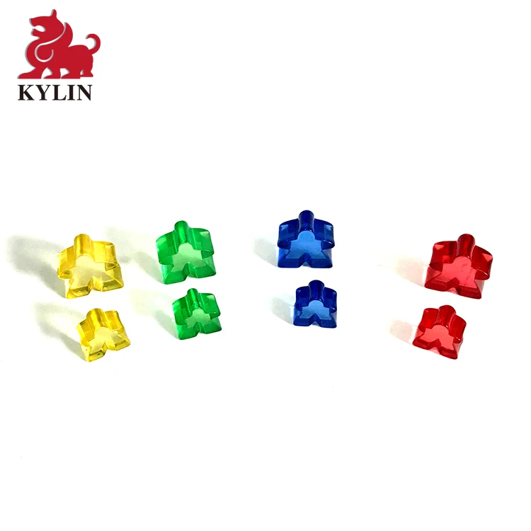 Multi-Color Plastic House Pieces for Board Games, Tabletop Markers Component plastic Solid House
