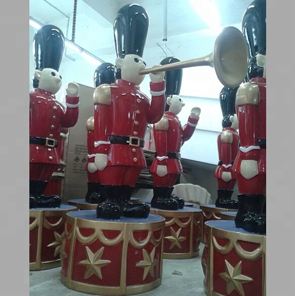 Гигантский 12-футовый Рождественский Щелкунчик из стекловолокна