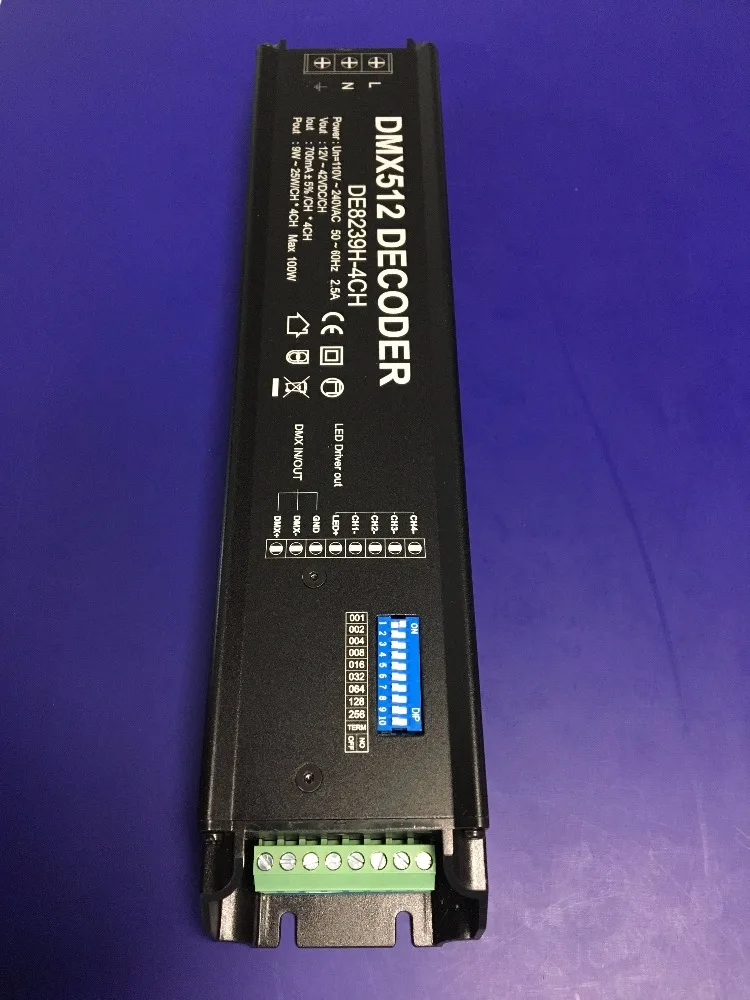 New Products 4 Channel Output RGBW 100W DMX 512 LED Driver 230V