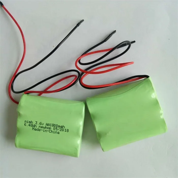 Nimh 3.6v aa 2200mah rechargeable battery pack ni-mh for led light
