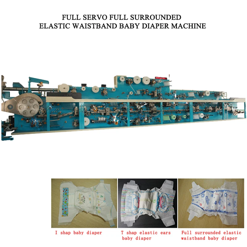Disposable Baby Nappy Changing Machine Small Scale Diaper Making Machine for Making Baby Diaper