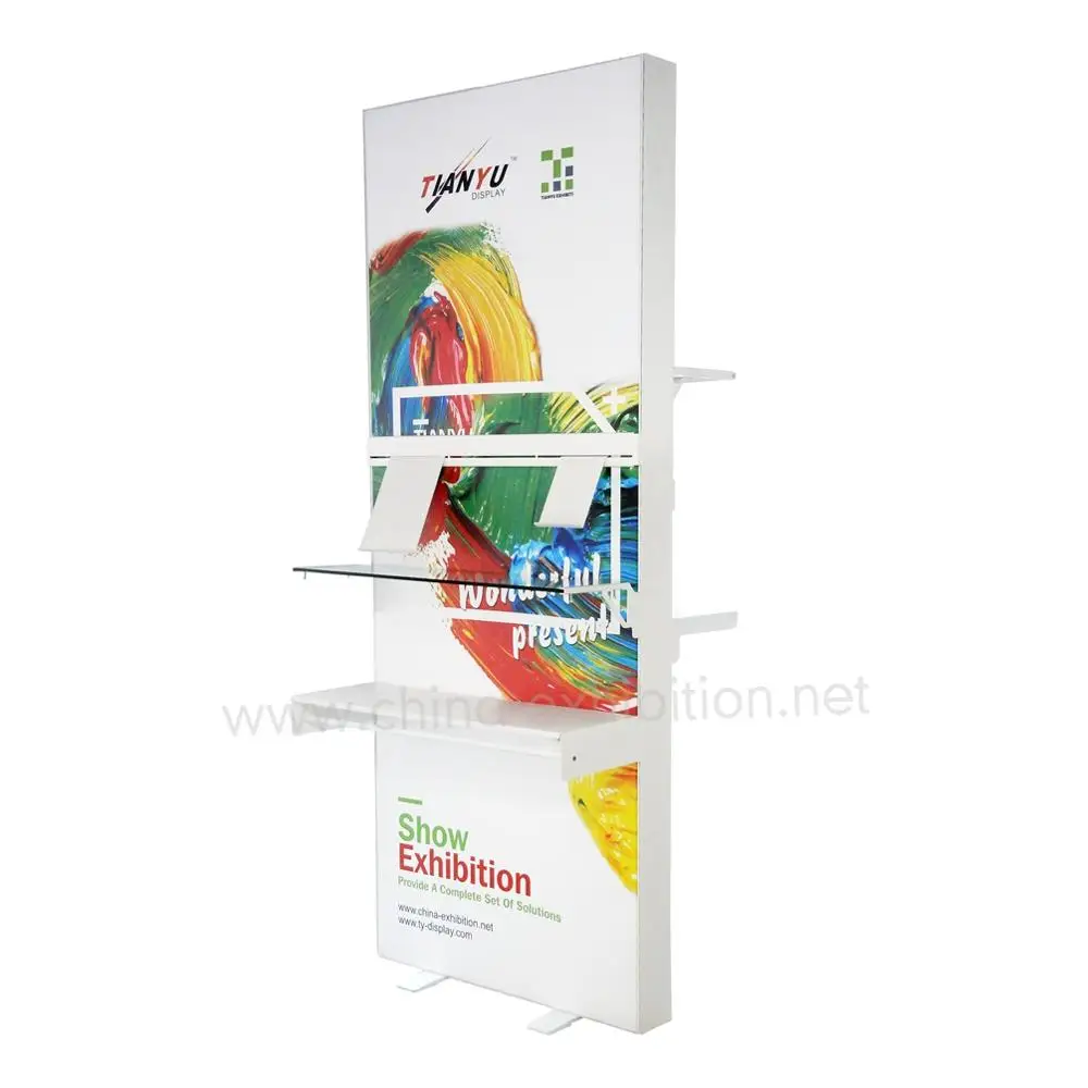 Tianyu Экологически чистая индивидуальная розничная реклама с подсветкой Бескаркасный переработанный алюминиевый тканевый светодиодный световой короб дисплей