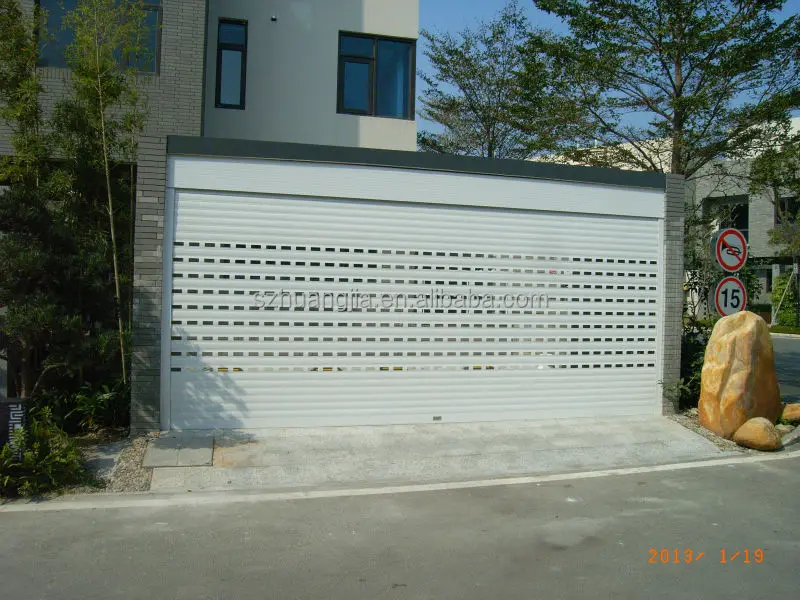 Venting Motorized Aluminum Perforated Rolling Shutter Door with Motor