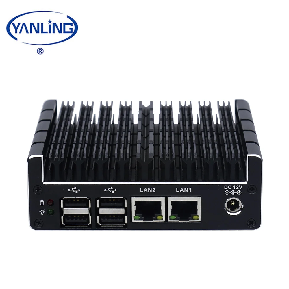 New Arrival Hot Intel Celeron J3060 Dual Core NUC Computer 4GB Video Memory DDR3 RAM Fanless Industrial Desktop Mini PC 2 LAN US