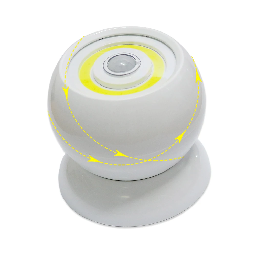 Wholesale 360 Degree Rotating LED PIR Night light Auto Sensor Smart Lighting Control lamp