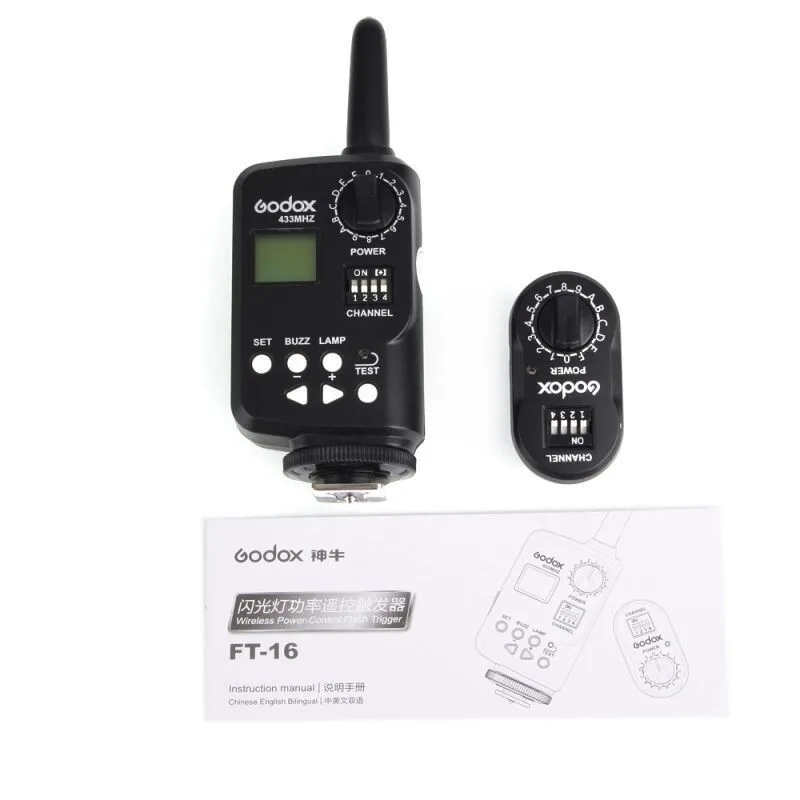 
 Godox Witstro FT16/ FT16S беспроводной пульт дистанционного управления питанием Flash Trigger для AD180 AD360 DE300 DE400  