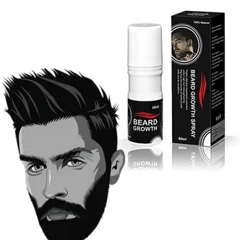 OEM Customized Private Label Natural Beard Essential Oil 60ml Beard Hair Grow Oil Spray