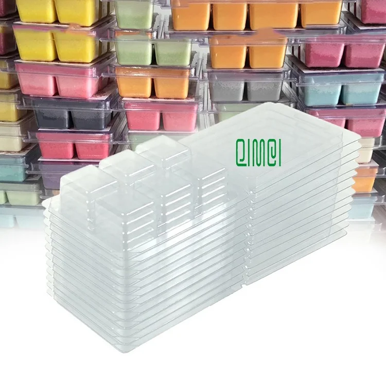 premium plastic 6 cube empty wax