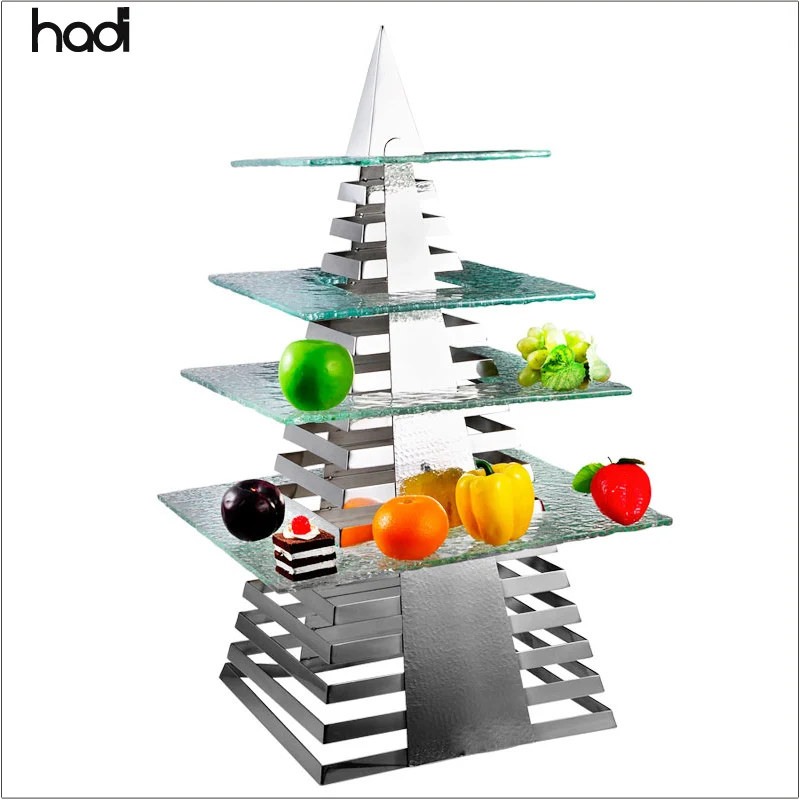 ウエディングケーキ台 ビュッフェスタンド Amazon｜Jusalpha Lサイズ 5段 アクリル ラウンド ウェディング ケーキ