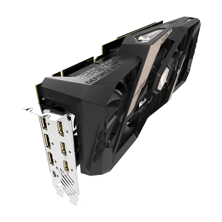 GIGABYTE AORUS GeForce RTX 2080 Ti 11G Used Graphics Card with 11G GDDR6 352 Bit Memory Powered by GeForce RTX 2080 Ti