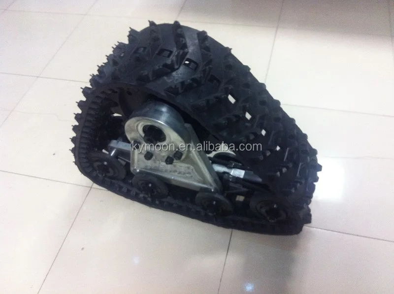Small Vehicle Track System Small Robot Tracks Platform ATV Rubber Track Conversion/system/kits Tracked Wheelchair