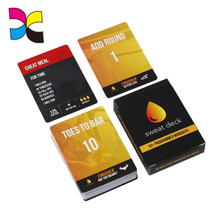 Стандартный размер пользовательский собственный дизайн игровые карты и коробка пользовательская печать