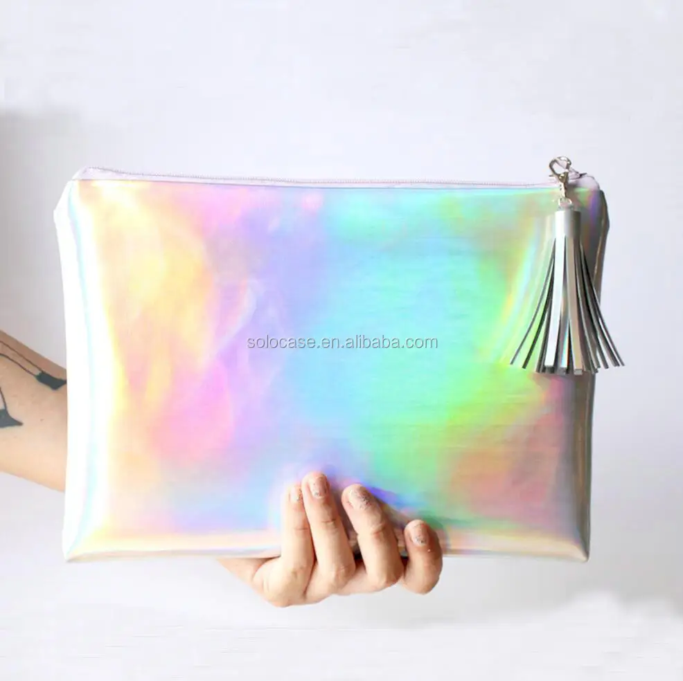 Holographic Iridescent Crossbody Bag Small Lined Purse 