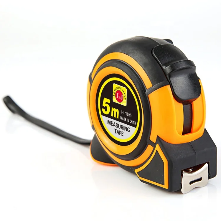 Nylon Coated 5 Meter Inch or Metric Measure Tape 16ft Steel Measuring Tape