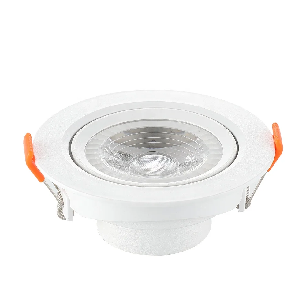 Trade Assurance 5watt 7W 9W 12W Recessed Round Surface Mount Plastic Adjustable Ceiling LED Down Light