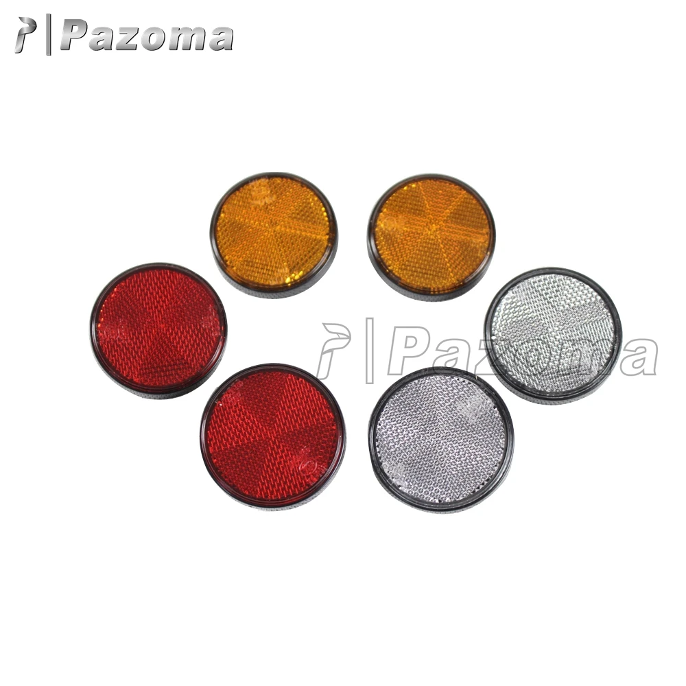 Paire de Rond Universel Boulon Sur Rouge Réflecteurs pour Moto/Atv etc Paire de Rond Universel Boulon Sur Rouge Réflecteurs pour Moto/Atv etc