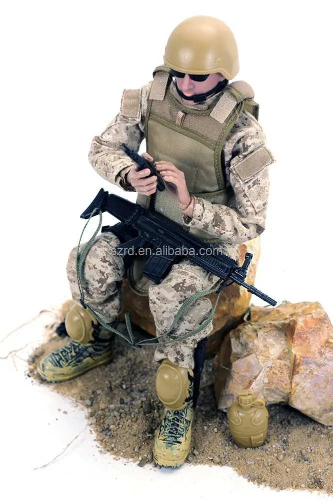 OEM Custom 3D Plastic Toy Action Soldiers Figures with weapon Toy
