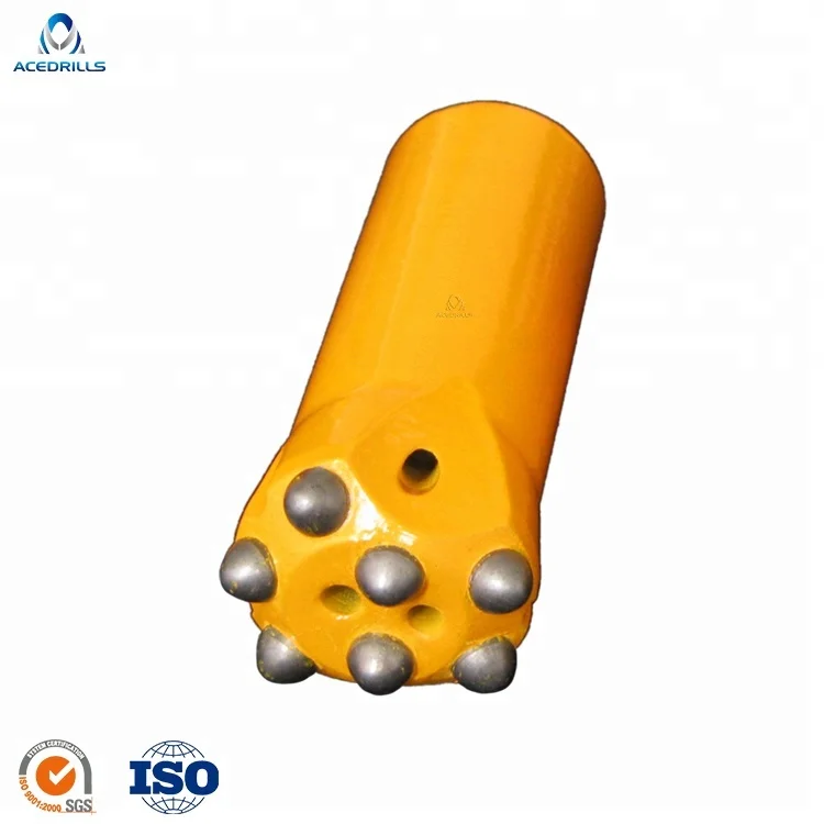 Free Shipping 32mm Tapered Conical Button Drill Bits 12 Degree T6 Alloy Insert Quarry Rock Drill Bits Short Skirt