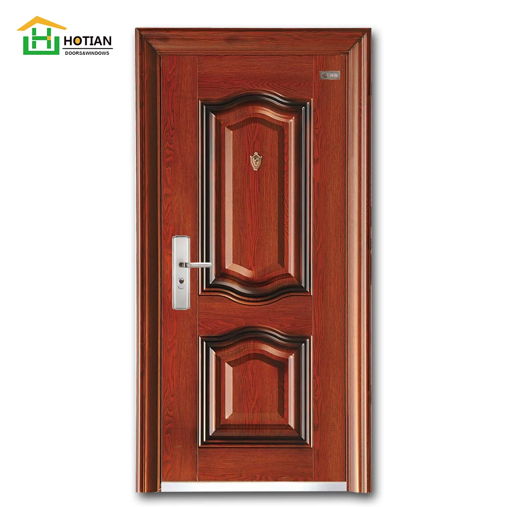 Factory Latest Design Exterior House Model Metal Door Security Steel Door Price
