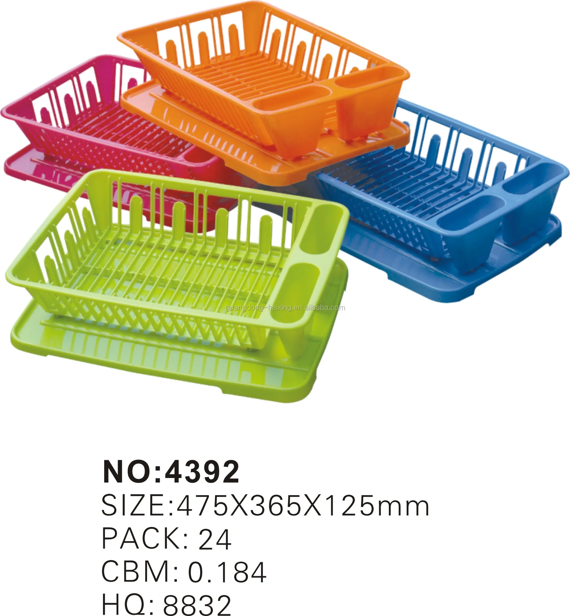 Durable PP Plastic Dish Drying Rack Sustainable Space-saving