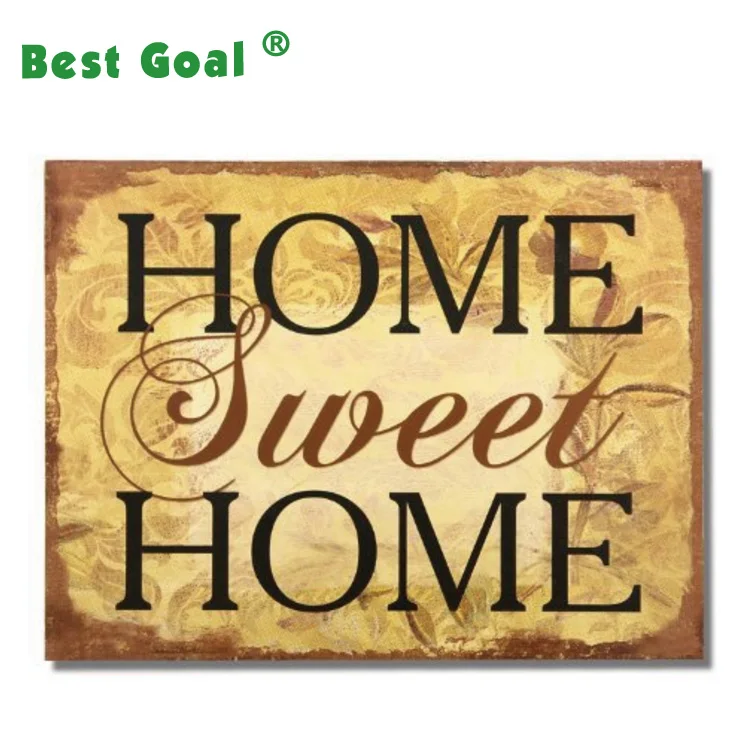 HOME SWEET HOME HANGING WALL PLAQUE
