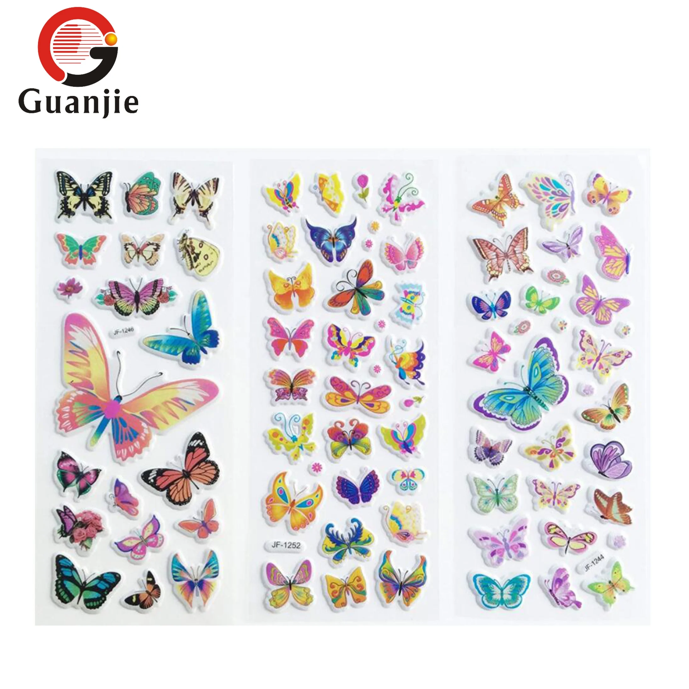 
Заводская наклейка с изображением бабочки на заказ 