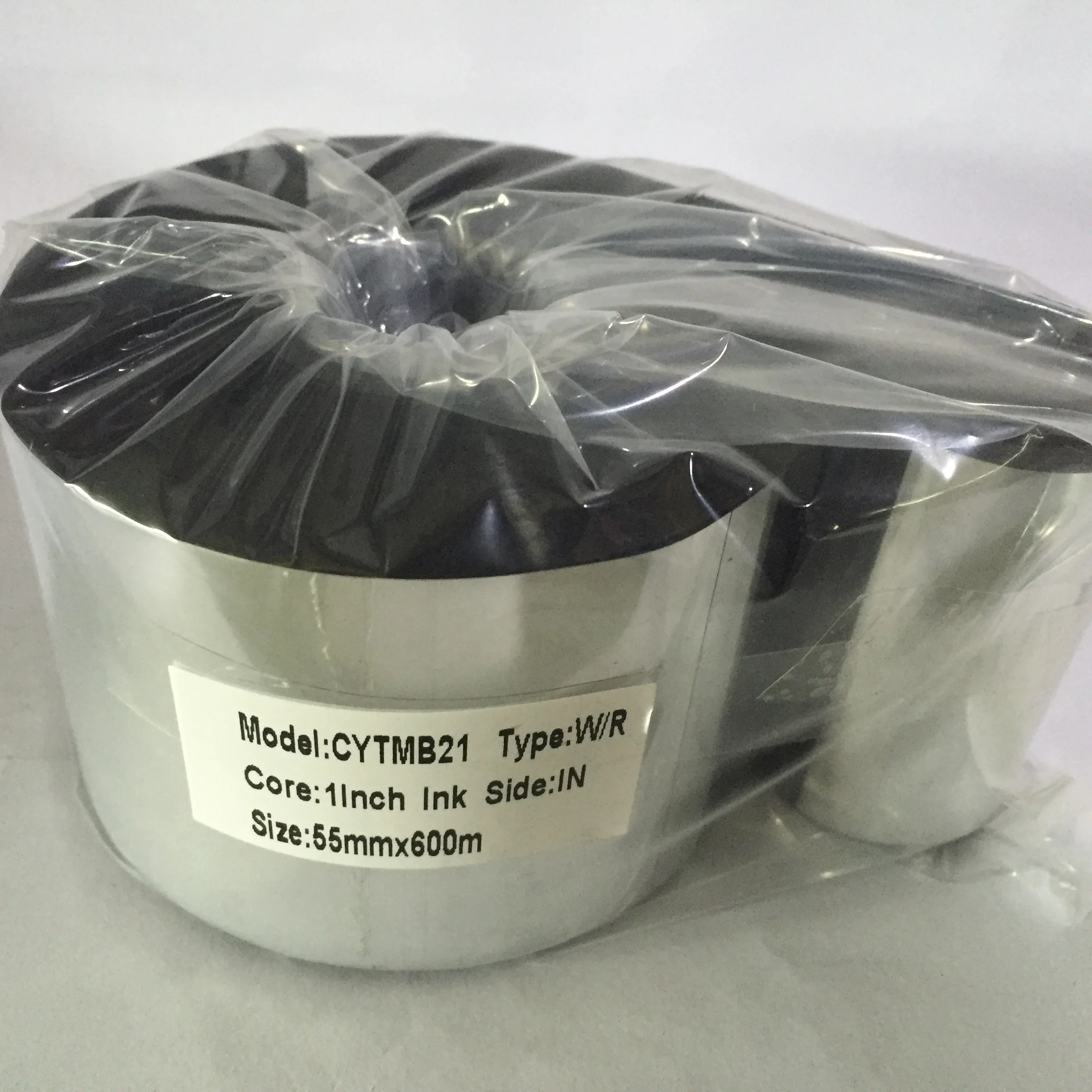 High Quality Black Near Edge Wax Resin Ink Outside Ribbon 3911 55mm X 450m  Thermal Transfer Ribbon for Tto Printers - China Tto Thermal Ink Ribbon,  Wax Resin Ribbon