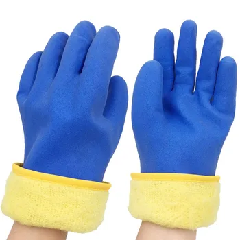 Breathable PVC foaming gloves waterproof winter gloves