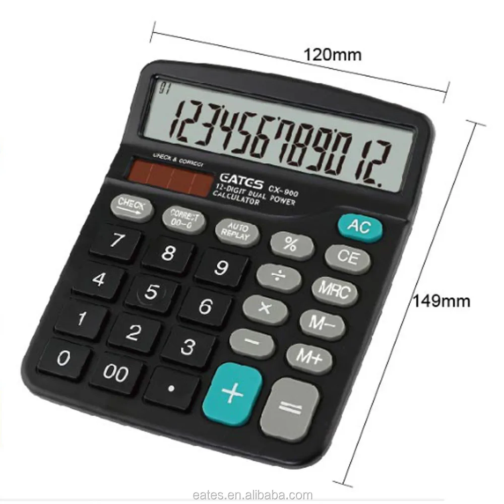 12 Digits Check Correct Big Button Counter Desk Electronic Calculator View Check Correct Calculator Eates Product Details From Shantou Eates Electronic Industrial Co Ltd On Alibaba Com