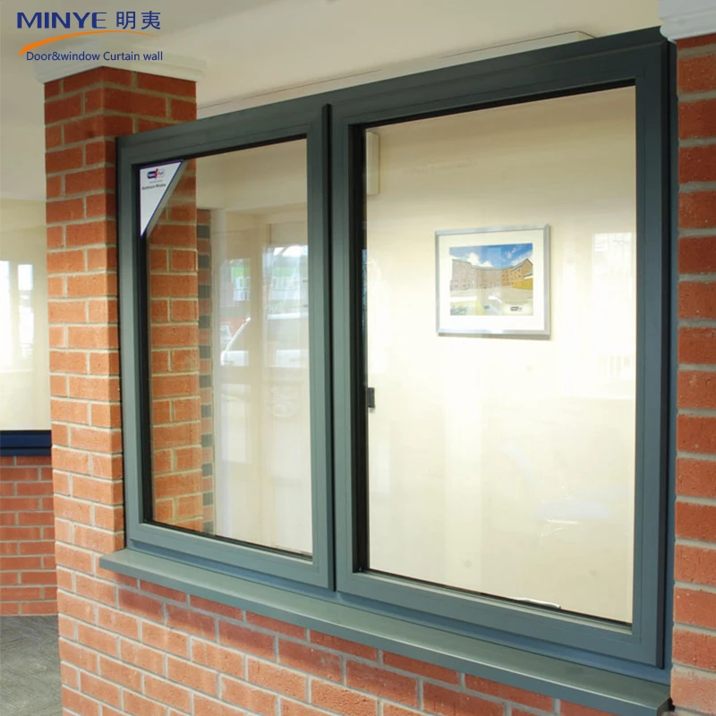 Iron Window Grill Design Price for Aluminum Window Double Glazed Casement Window