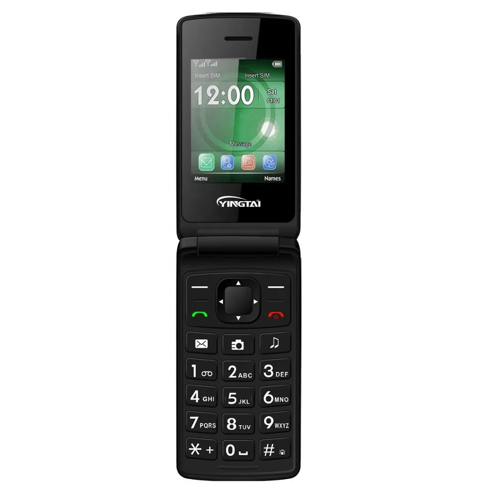 Android System 4G Flip Feature Phone Active Dual Sim Mobile Phone with Dual Screen