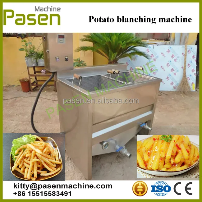 Low Energy Consumption Potato Slice Blanching Machine Vegetable Fruit Blancher Food Blanching Machine